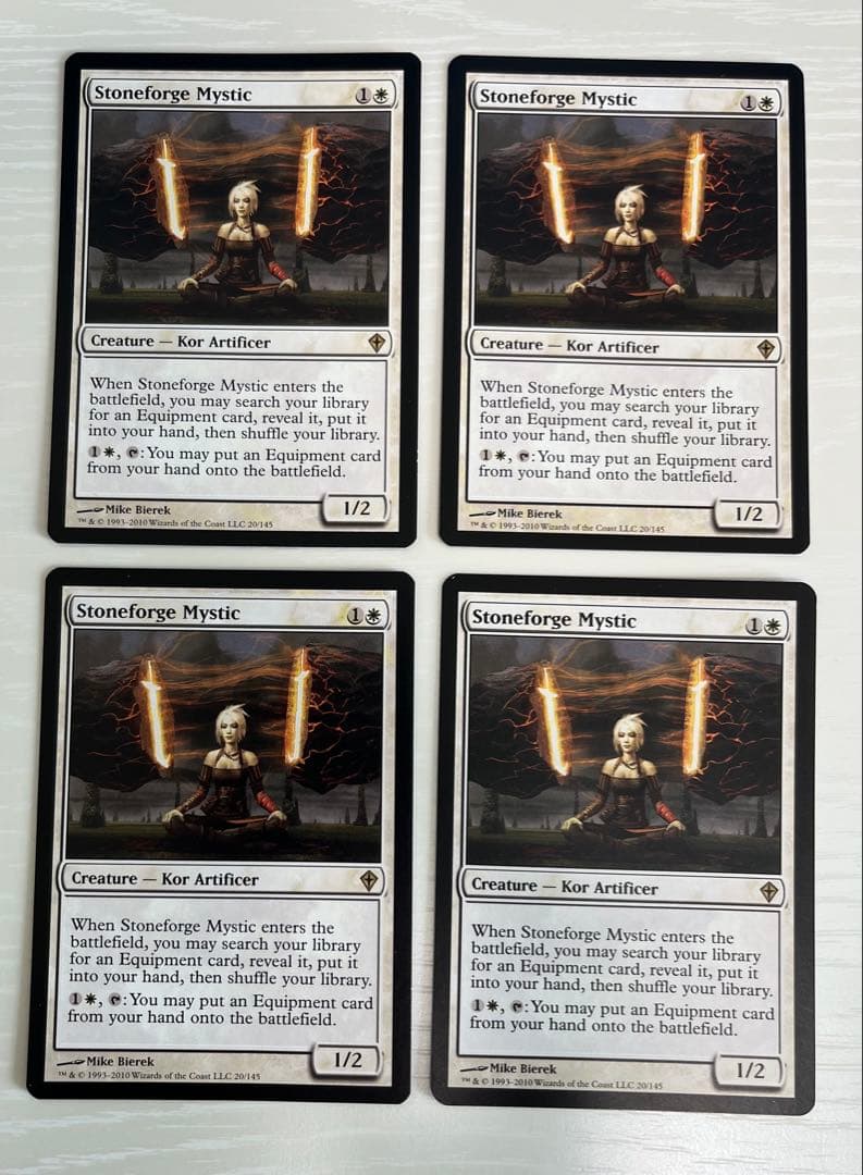 MTG 石鍛治の神秘家/Stoneforge Mystic 英WWK 4枚セット 英)石鍛冶の神秘家 / Stoneforge Mystic【SLD】 Artist Series
