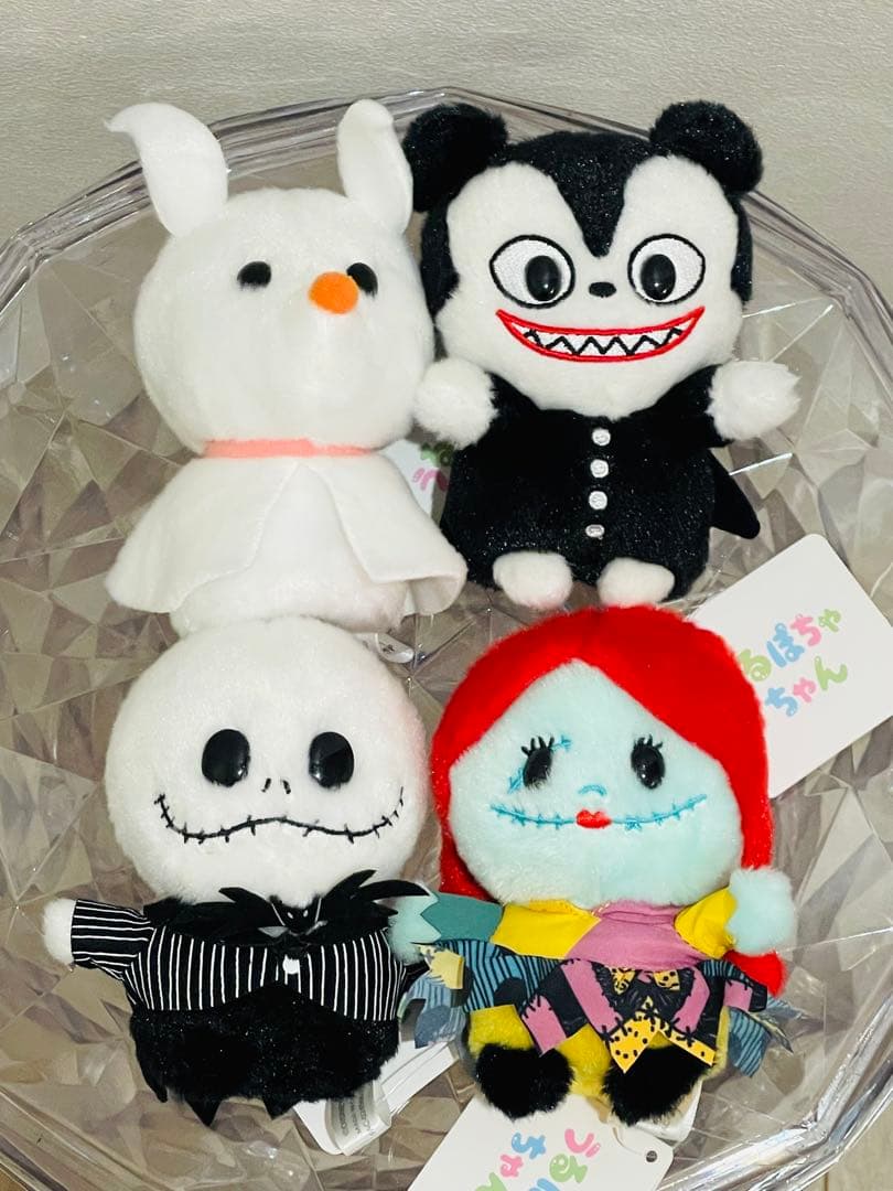 【ディズニー】うるぽちゃちゃん　ナイトメアー・ビフォア・クリスマス4点セット うるぽちゃちゃん ぬいぐるみ4点セット ティム・バートン