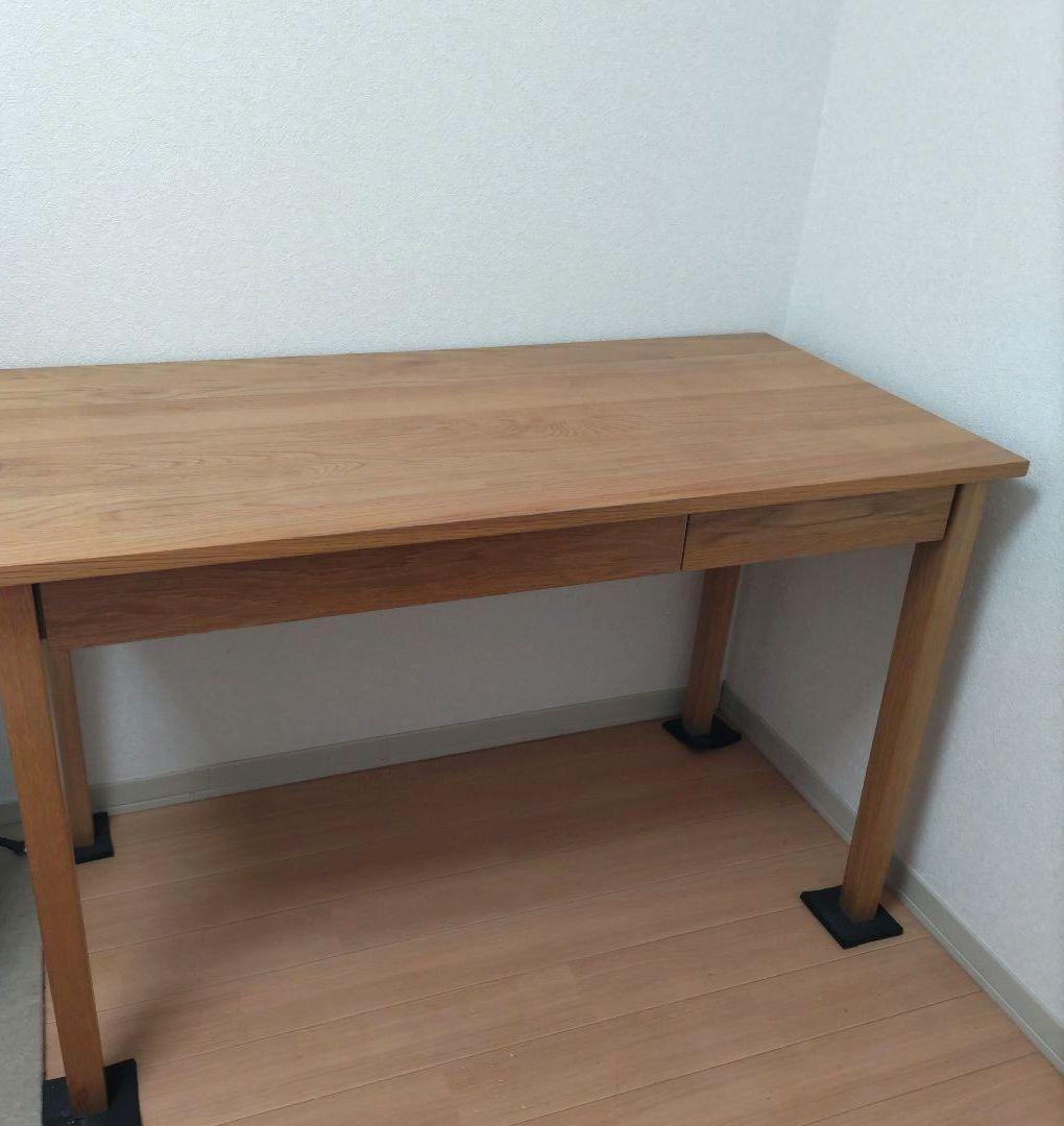 無印良品　デスク　勉強机　オーク材 学習机にも使える【無印良品】のデスクは、シンプルで木のぬくもりが