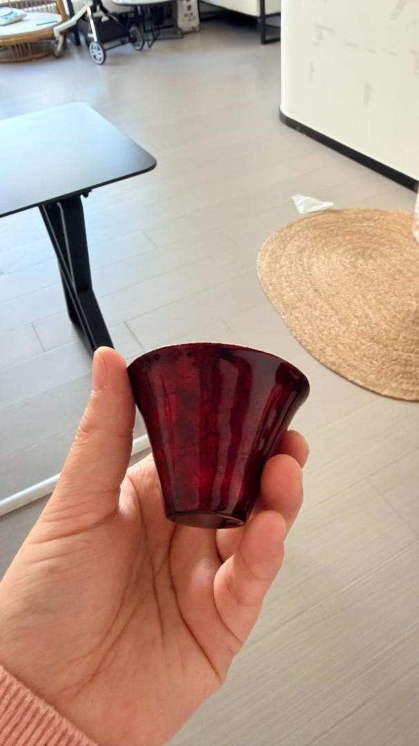 赤いフレア型漆器杯 金色内側 Amazon.co.jp: 明治期輪島塗極上金蒔絵『飛鶴』盃台三ツ組盃揃木製漆