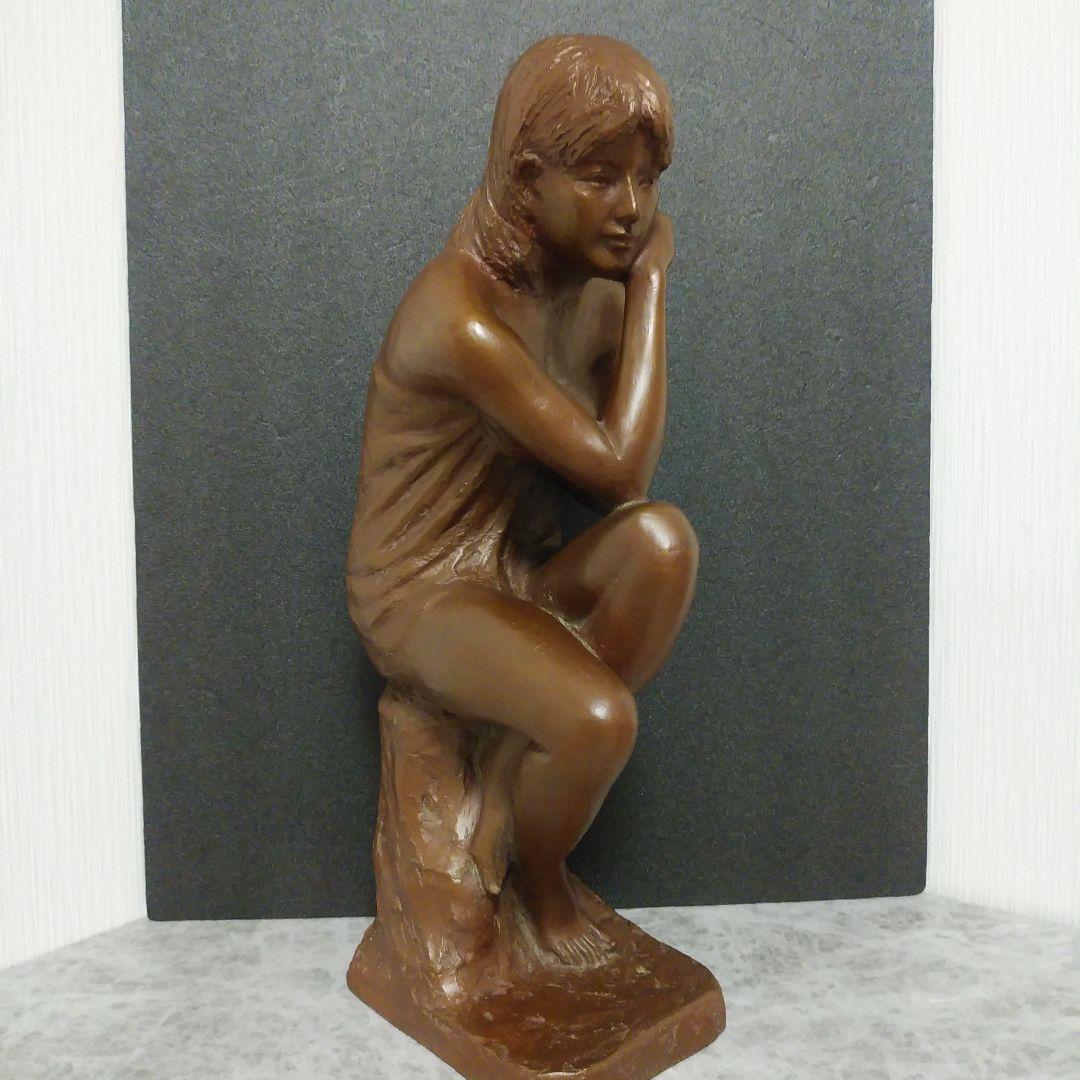 (貴重)　木内禮智 つぼみ　色紙付き　 ブロンズ像 北村西望 ブロンズ像「安土錦秋」／ホームメイト