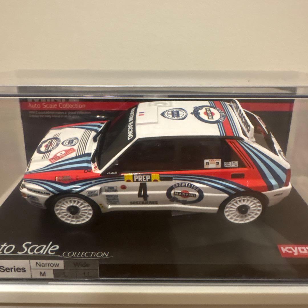 京商　ミニッツ　オートスケール　ランチアデルタ ミニッツAWD ランチア デルタ No.4 1992 モンテカルロラリー 優勝車