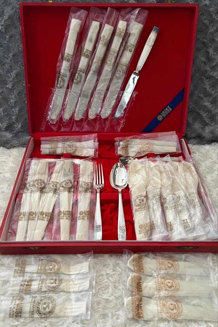 ラッキーウッド　カトラリーセット　ロッキンガム　ディナーセット〈30本セット〉※ ロマンス〉30pc.ディナーセット（5客用） 5-11630-0110 | LUCKYWOOD