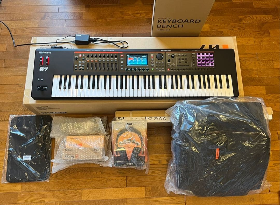 ③【おれお】Fantom07 コンプリートセット Roland FANTOM-07 76鍵盤 シンセサイザーFANTOM07 ローランド