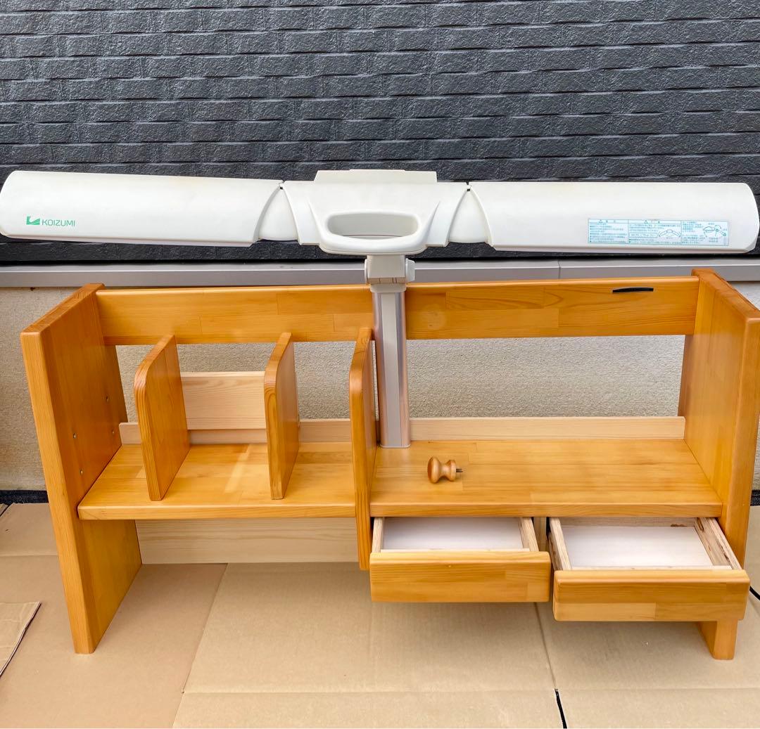 コイズミ学習机上棚部分　本棚　デスク固定器具あり 楽天市場】エクステンション本立て デスクシェルフ コイズミ KOIZUMI
