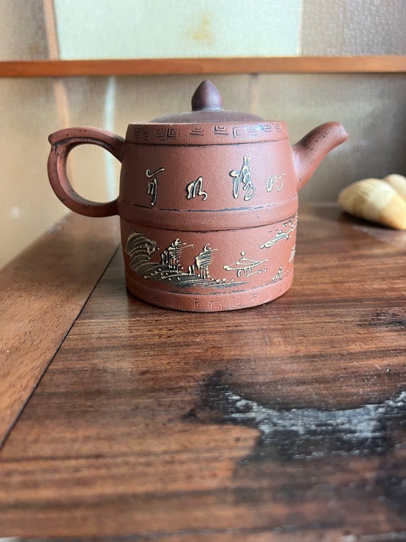 紫砂 急須 在銘 唐物朱泥急須「荊渓恵孟臣製」在銘 茶銚 紫砂壺 中国古玩 : 茶道具商