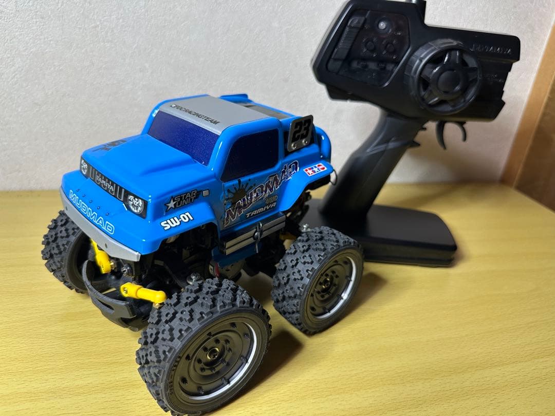 開封済み未使用品　タミヤコミカルウイリー マッドマッド 完成モデル SW-01 1/24 コミカルウイリー マッドマッド (組立キット) (SW-01シャーシ