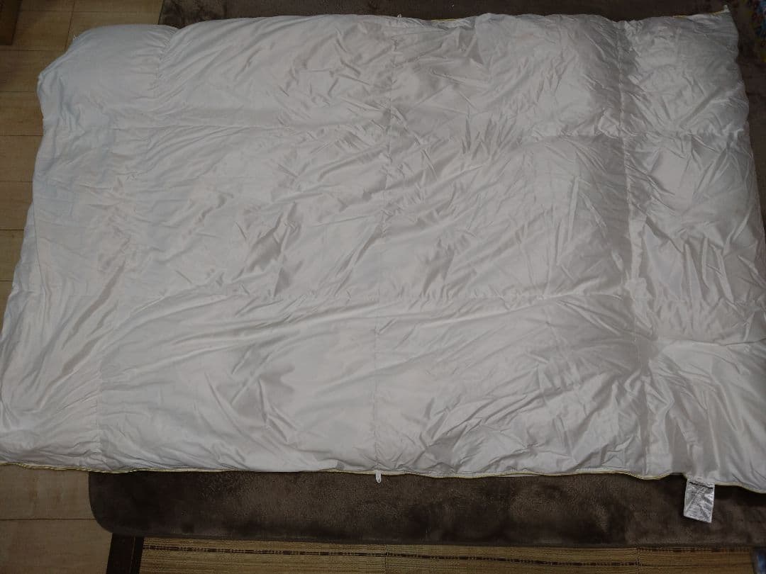 NITOTI（ニトリ） 羽毛ふとん 150x210cm 羽毛布団ダウン50％＋3つ折りプロファイルマットレス＋枕3点セット
