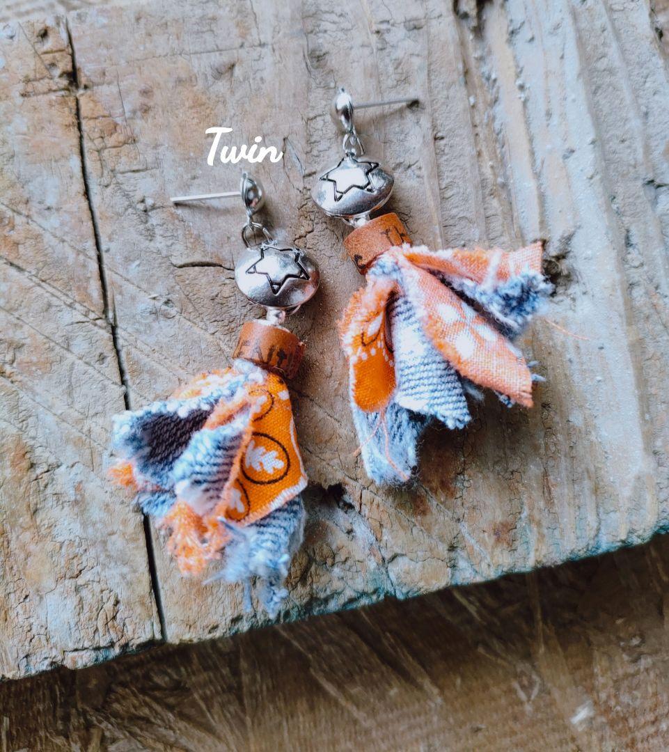 ピアス　No.4419 CROSSING STAR HOOP PIERCED EARRINGS(1XP0419)Pt950 ピアス｜スター