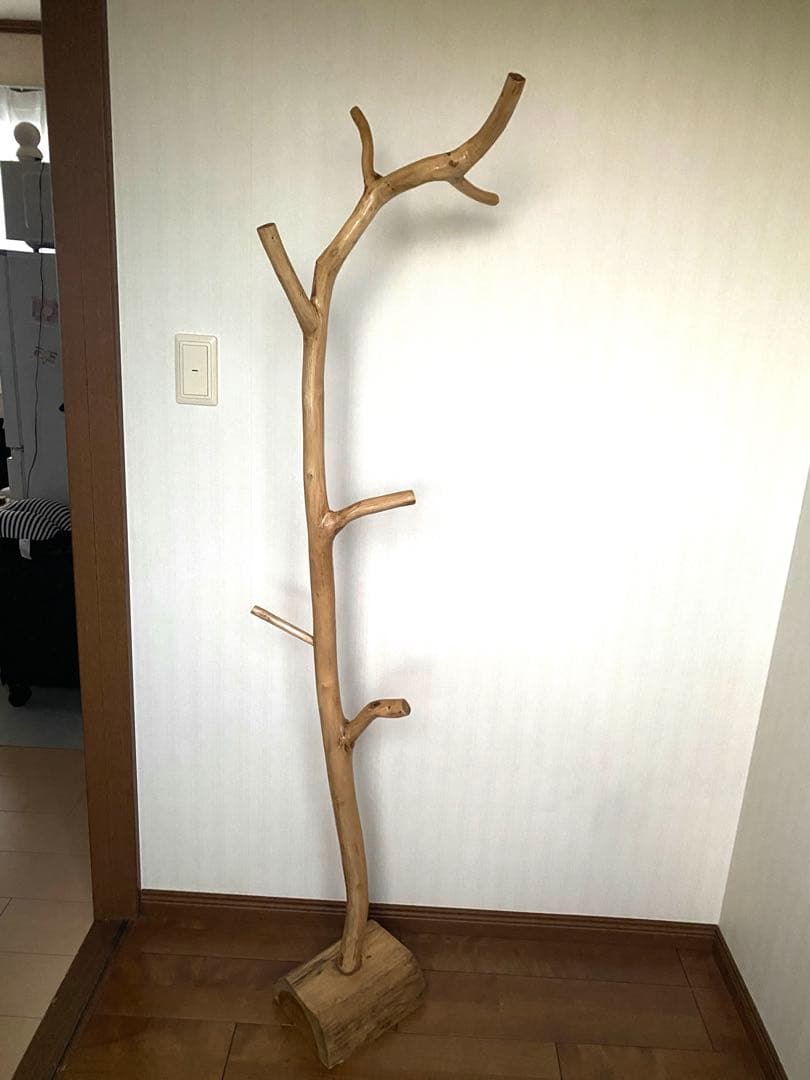 天然木チークポールハンガー 楽天市場】無垢材 ポールハンガー 高さ180 幅40 チーク無垢材 木製