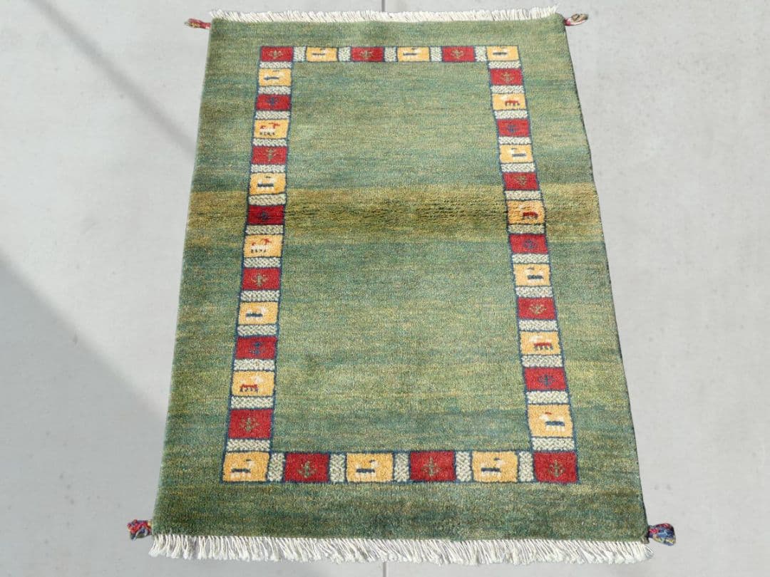 ⏰️ギリギリSALE⏰️　120×87cm　ギャッベ　イラン産　ペルシャ絨毯 ペルシャ絨毯 (サルーク) 75×56cm（FS-70064） – ギャッベ＆ペルシャ