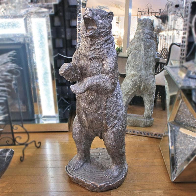 アニマルオブジェ 熊 メタリック 彫刻 店舗ディスプレイ 143-138-020 アニマルオブジェ 熊 メタリック 彫刻 店舗ディスプレイ 143-138-020