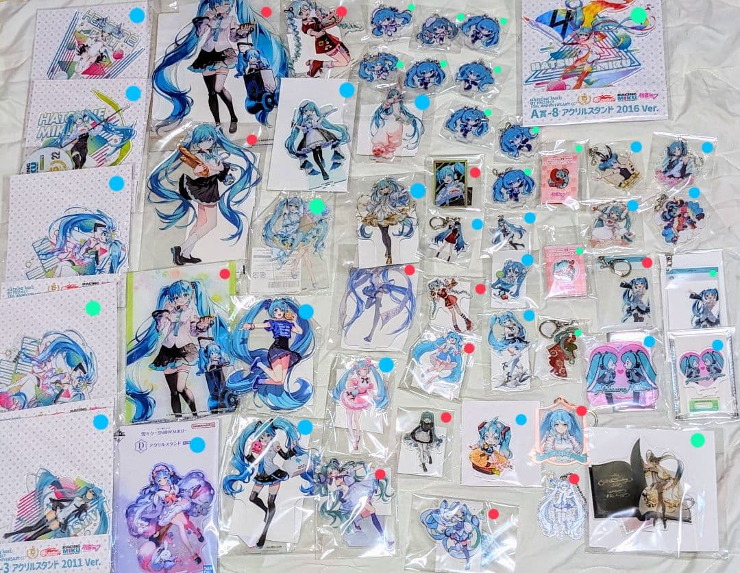 初音ミク グッズ アクリルスタンド キーホルダー まとめ売り 初音ミク GTプロジェクト 15周年記念 レーシングミク アクリルキー