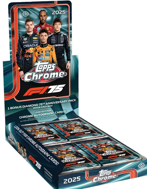 F1 2025 TOPPS CHROME Formula1 Hobby box #F1 #Formula1 #TOPPS